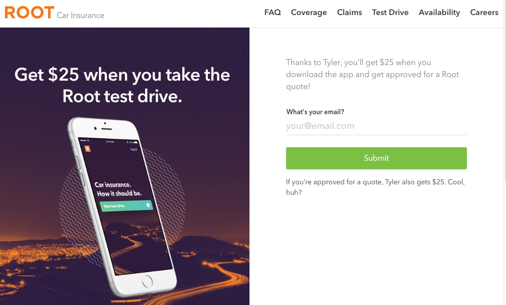 Take a test drive to get $25 for free